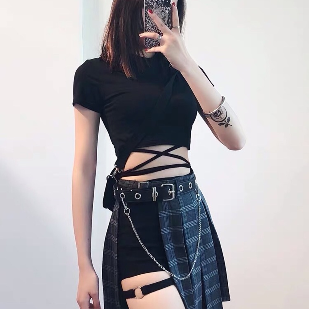 Top, black, dance dress